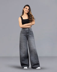 JEANS SUPER WIDE LEG TIRO SUPER ALTO JEANS SUPER WIDE LEG TIRO SUPER ALTO