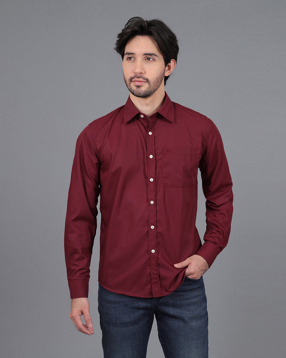 Camisa ocre hombre sales