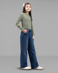 JEANS JUVENIL NIÑA WIDE LEG