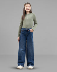 JEANS JUVENIL NIÑA WIDE LEG