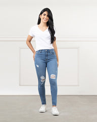 JEAN TIRO ALTO SKINNY