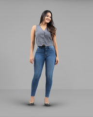 JEANS TIRO ALTO SKINNY