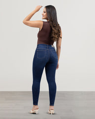 JEANS SKINNY TIRO ALTO