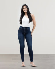JEANS SKINNY TIRO ALTO