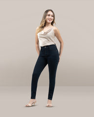 JEANS SKINNY TIRO ALTO