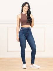 JEAN TIRO SUPER ALTO SKINNY
