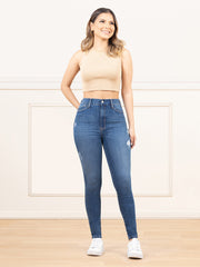 JEANS TIRO SUPER ALTO SKINNY