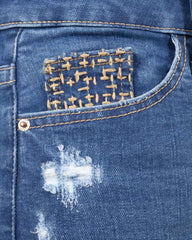 JEANS TIRO SUPER ALTO SKINNY