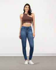 JEAN TIRO SUPER ALTO SKINNY