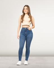 JEAN TIRO SUPER ALTO SKINNY