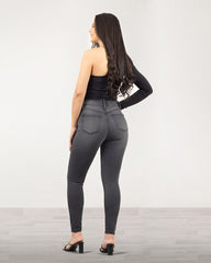 JEANS TIRO SUPER ALTO SKINNY