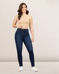 JEANS TIRO SUPER ALTO SKINNY