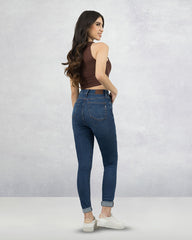JEANS TIRO SUPER ALTO SKINNY