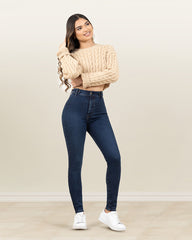 JEANS TIRO SUPER ALTO SKINNY