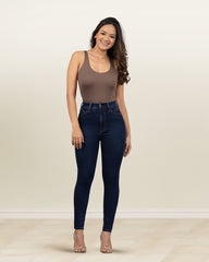 JEANS TIRO SUPER ALTO SKINNY