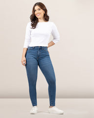 JEANS TIRO SUPER ALTO SKINNY