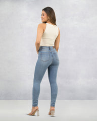 JEANS TIRO SUPER ALTO SKINNY