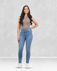 JEANS TIRO SUPER ALTO SKINNY