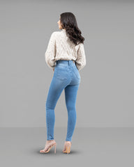 JEANS TIRO SUPER ALTO SKINNY