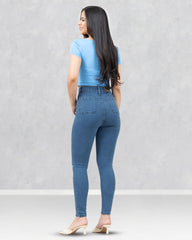 JEANS TIRO SUPER ALTO SKINNY