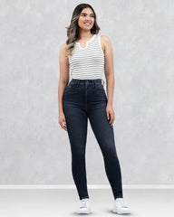 JEANS TIRO SUPER ALTO SKINNY