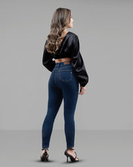 JEANS TIRO SUPER ALTO SKINNY