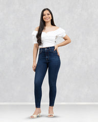 JEANS TIRO SUPER ALTO SKINNY