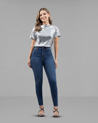 JEANS TIRO SUPER ALTO SKINNY