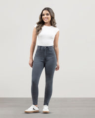 JEANS TIRO SUPER ALTO SKINNY