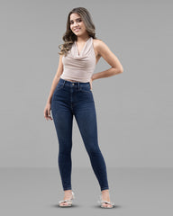 JEANS TIRO SUPER ALTO SKINNY
