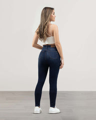 JEANS SKINNY TIRO SUPER ALTO