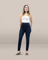 JEANS SKINNY TIRO SUPER ALTO