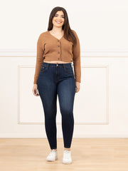 JEANS PLUS SIZE SKINNY HIGH RISE