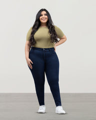 JEAN PLUS SIZE SKINNY TIRO ALTO