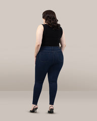 JEAN PLUS SIZE SKINNY TIRO ALTO