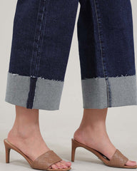 JEANS MUJER CULOTTE TIRO SUPER ALTO