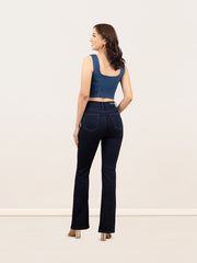 JEANS MUJER BOOT CUT SUPER HIGH RISE