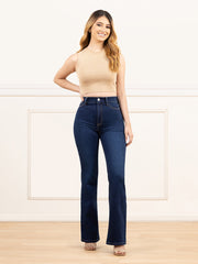 JEANS MUJER BOOT CUT SUPER HIGH RISE