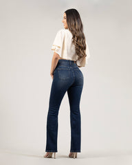 JEANS MUJER BOOT CUT SUPER HIGH RISE
