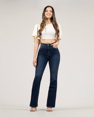 JEANS MUJER BOOT CUT SUPER HIGH RISE