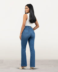 JEANS MUJER BOOT CUT SUPER HIGH RISE