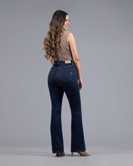 JEANS MUJER BOOT CUT SUPER HIGH RISE