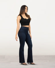 JEANS MUJER BOOT CUT SUPER HIGH RISE