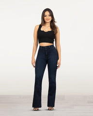 JEANS MUJER BOOT CUT SUPER HIGH RISE