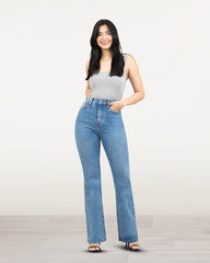 JEANS MUJER BOOT CUT SUPER HIGH RISE