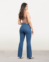 JEANS MUJER BOOT CUT SUPER HIGH RISE