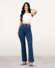 JEANS MUJER BOOT CUT SUPER HIGH RISE