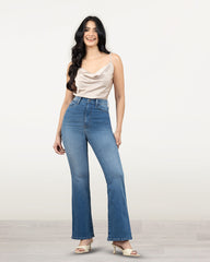 JEANS MUJER BOOT CUT SUPER HIGH RISE