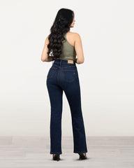 JEANS MUJER BOOT CUT SUPER HIGH RISE