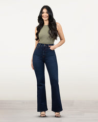 JEANS MUJER BOOT CUT SUPER HIGH RISE